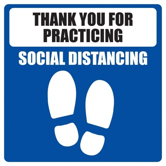 Thank you for practicing Social Distancing