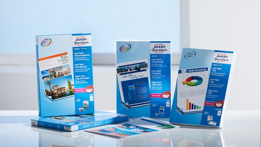 Laser paper assortment