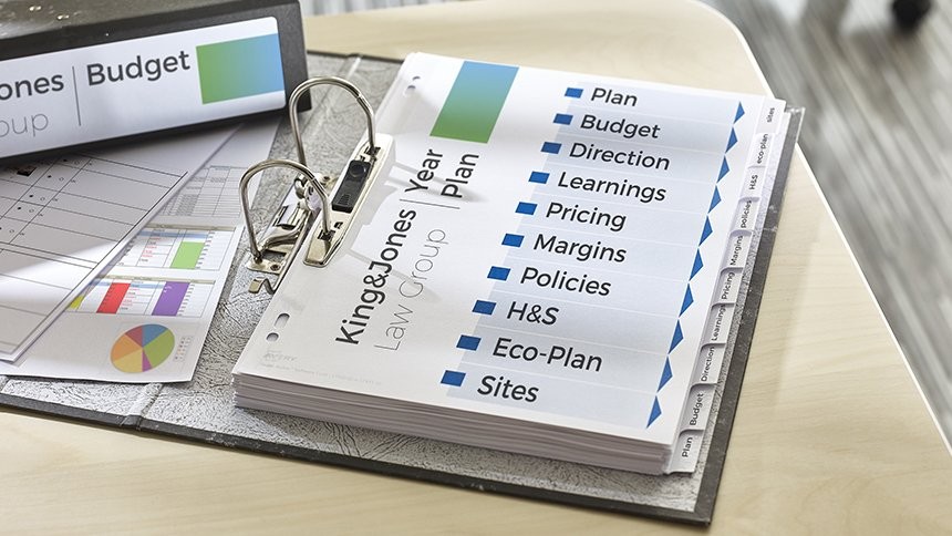 Clear Indexmaker dividers