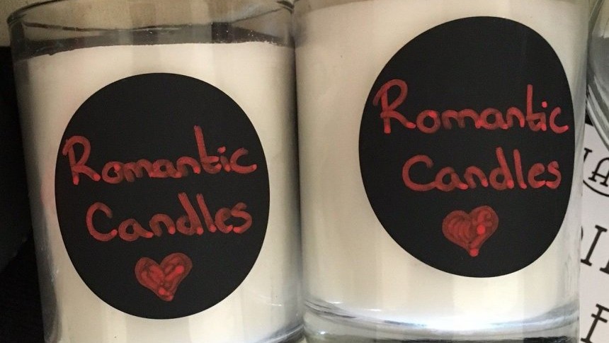 ChalkBoard candles
