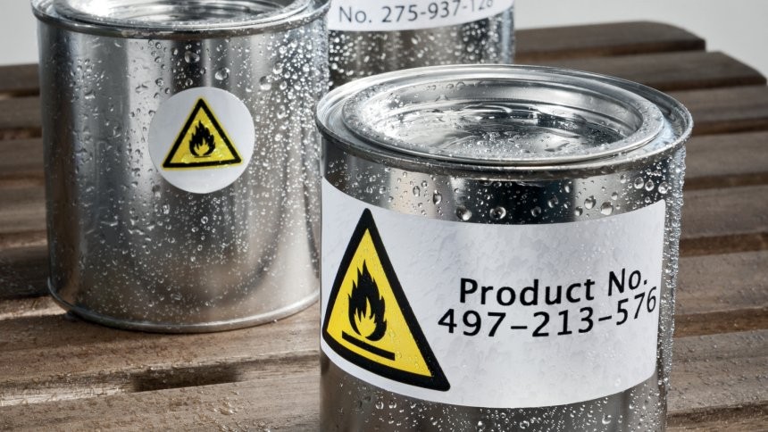 White Heavy Duty Labels