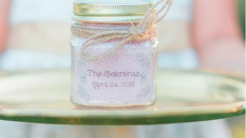 Bath salt favors