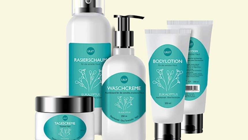 Different types of cosmetics packages