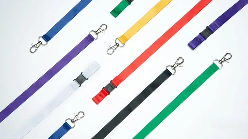 coloured lanyards