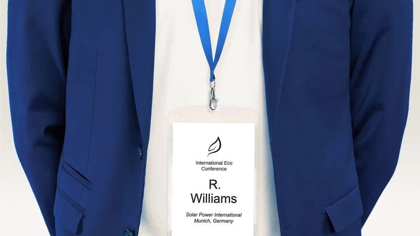 Neck lanyard and badge holder