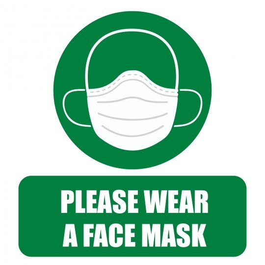 Please wear a face mask