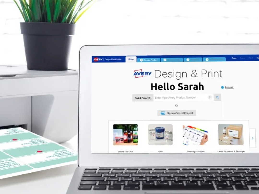 Opening Project Saving and Opening Projects | Avery Zweckform