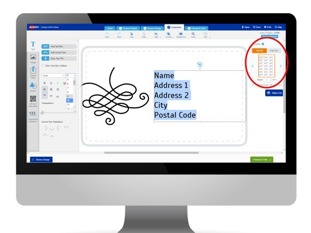 4. Customise your template