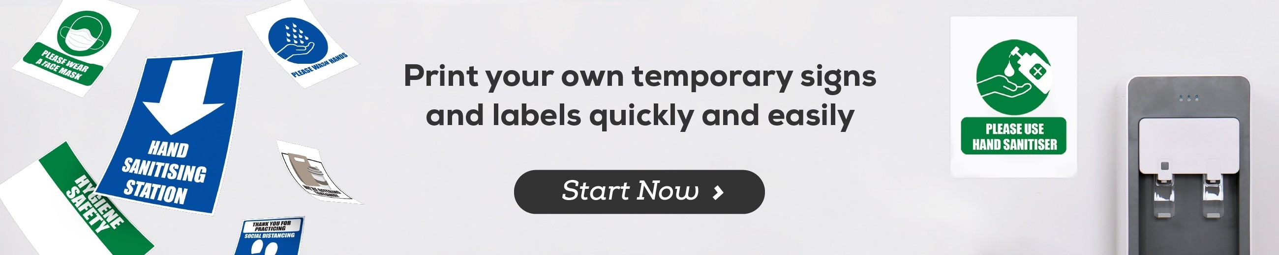 Hygiene, Health and Safety signs landing image