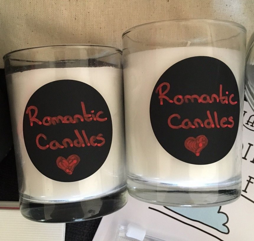 ChalkBoard candles