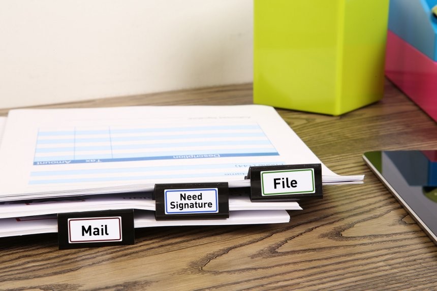 Organisation mini labels idea