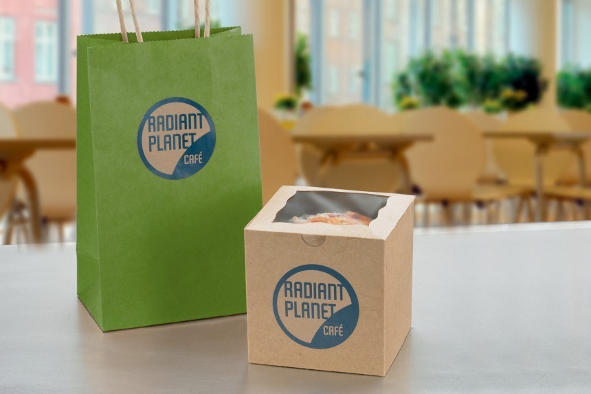 Brown kraft marking labels