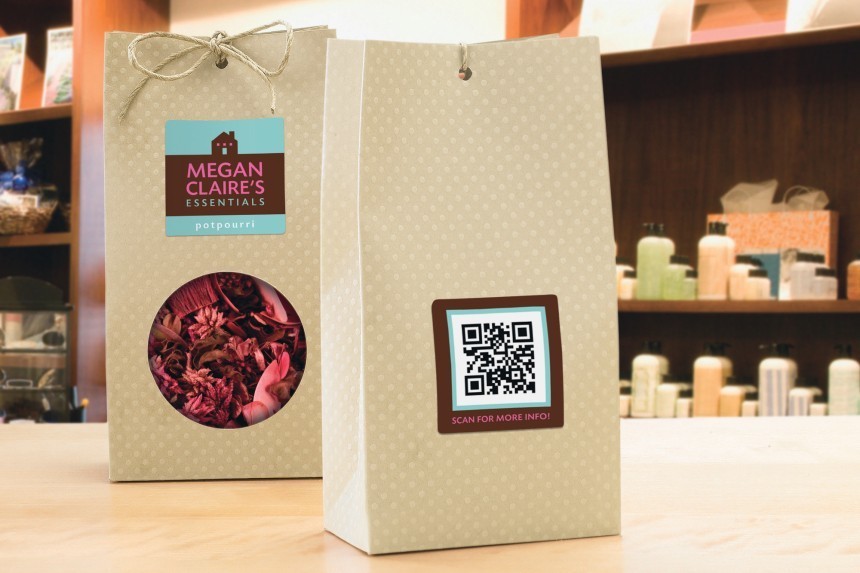 Barcode or QR code labels