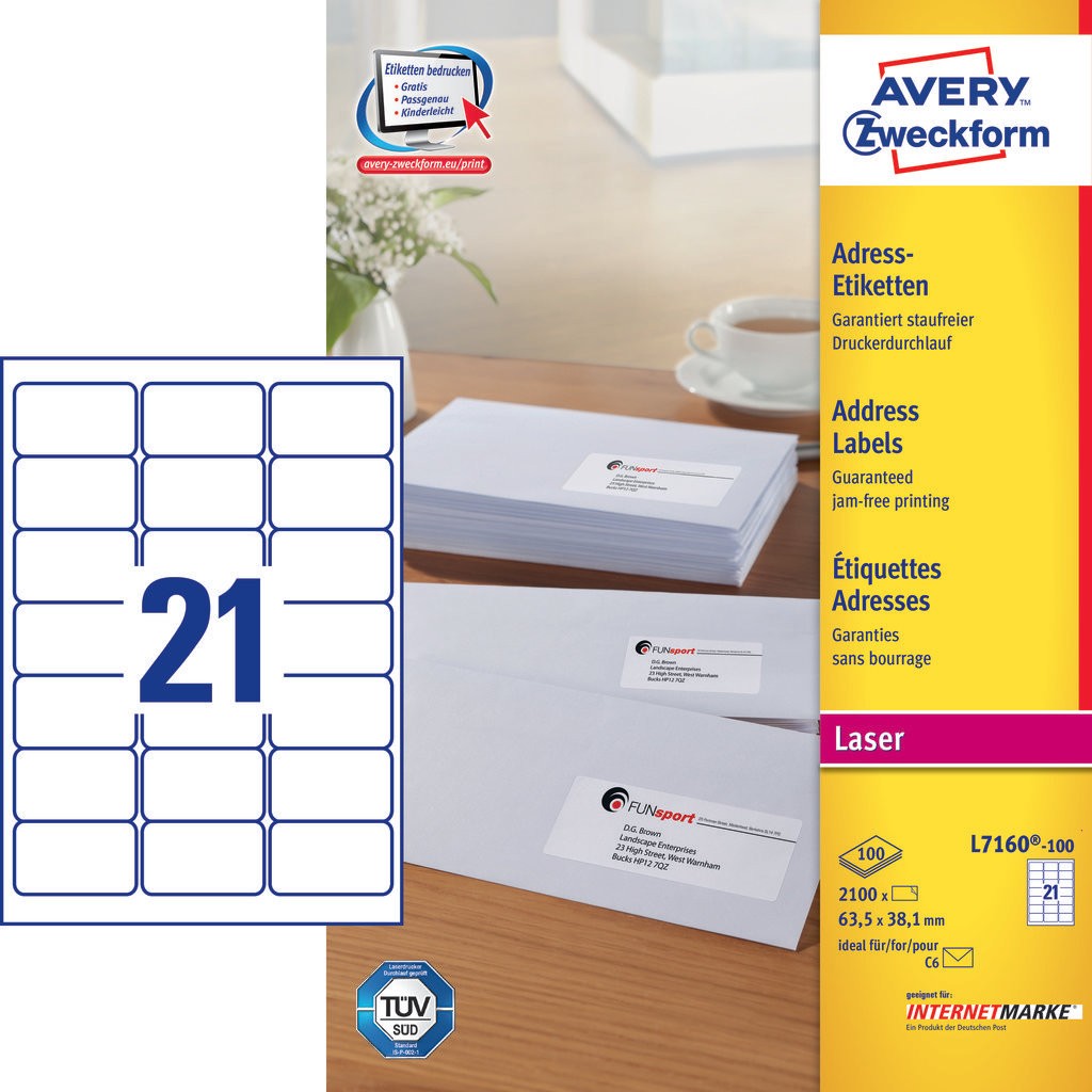 Free Avery Labels Templates L7160