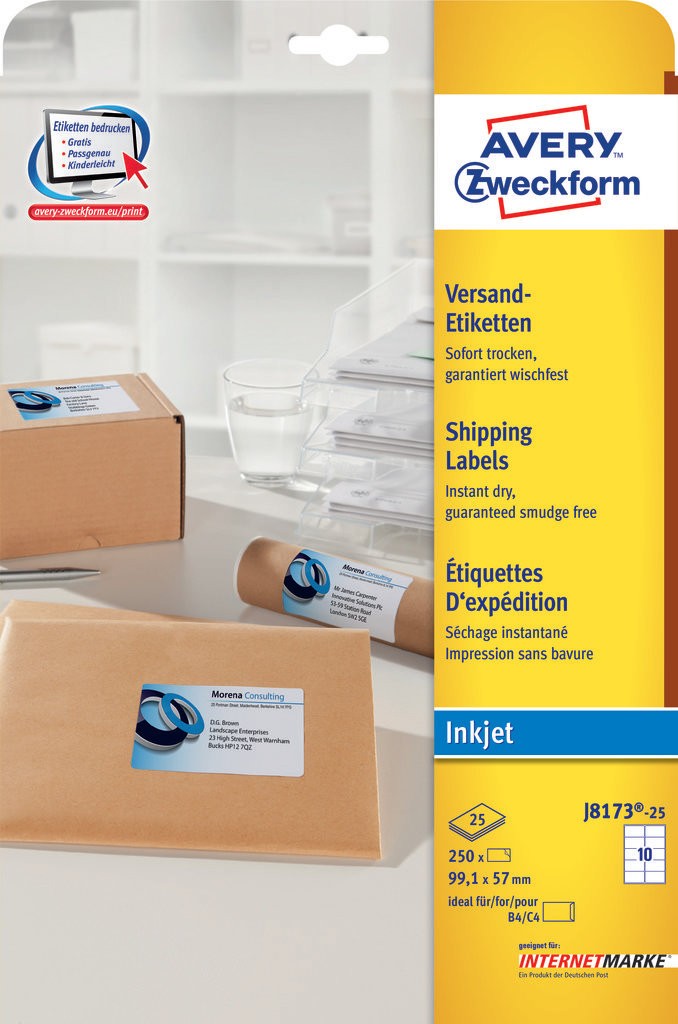 Shipping labels | J8173-25 | Avery