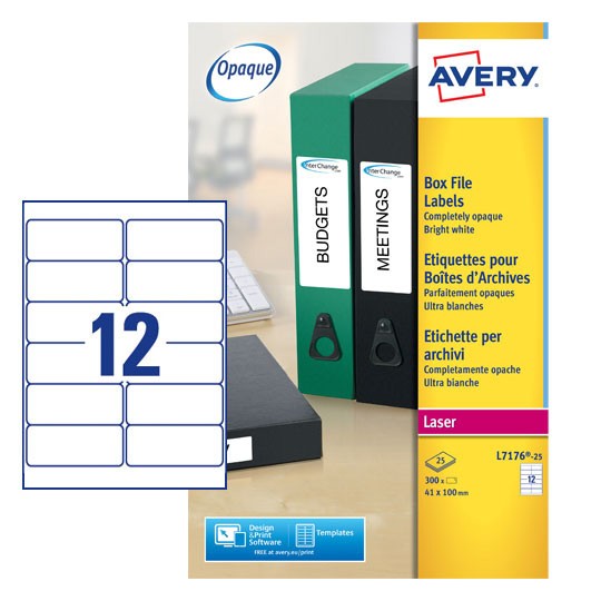 Filing Labels | L7176-25 | Avery