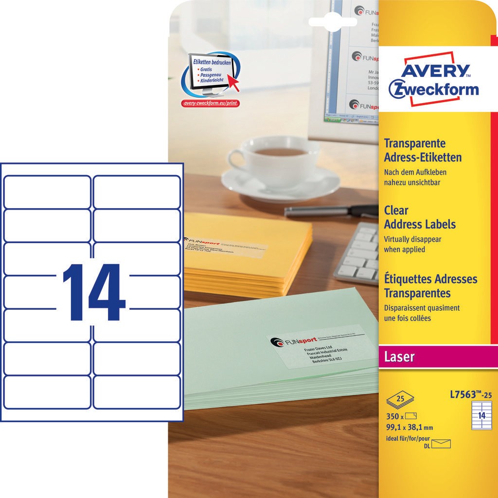 Address Labels | L7563-25 | Avery