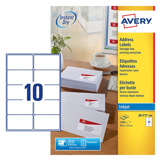 Parcel Labels | J8173-100 | Avery