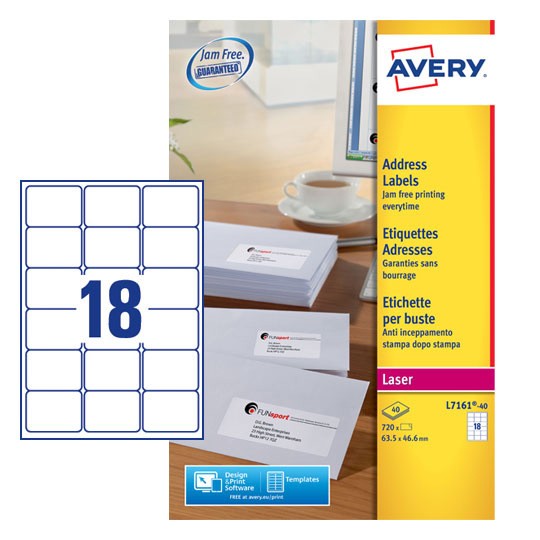 Quickpeel laser labels template