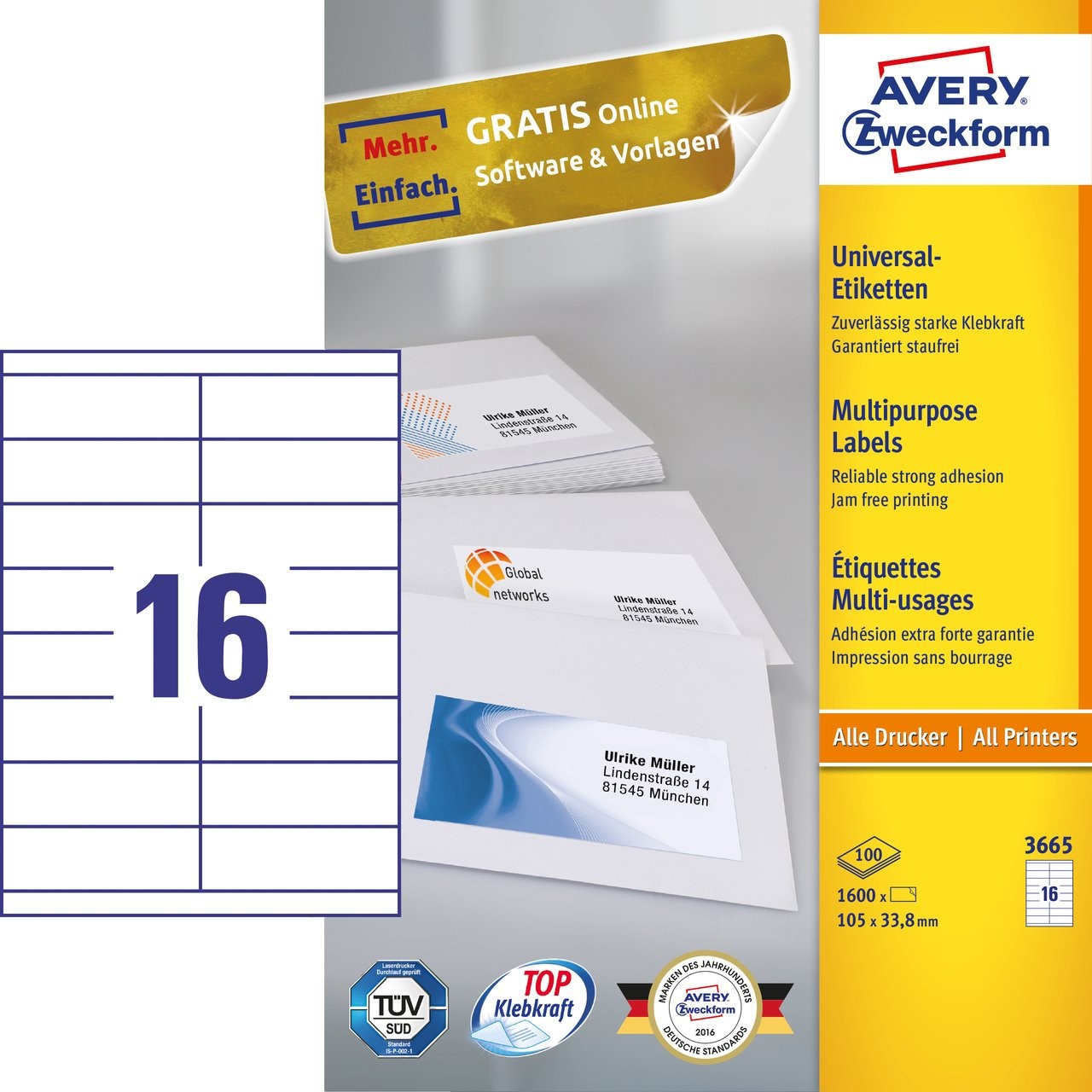 Multipurpose general use labels 3665 avery