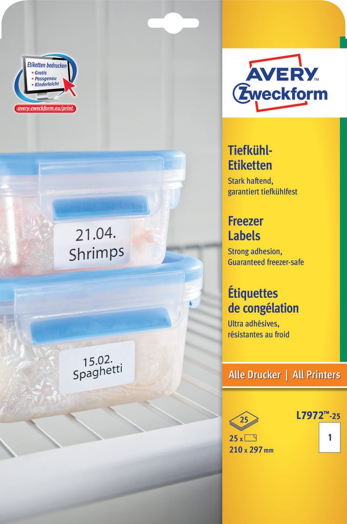 Freezer labels L797225 Avery