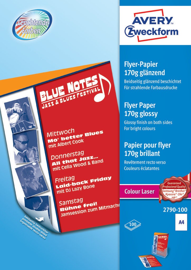 Colour laser flyer paper 2790100 Avery