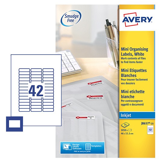 Mini Multipurpose Labels | J8657-25 | Avery