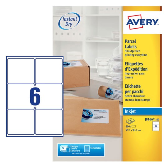 Parcel Labels | J8166-100 | Avery
