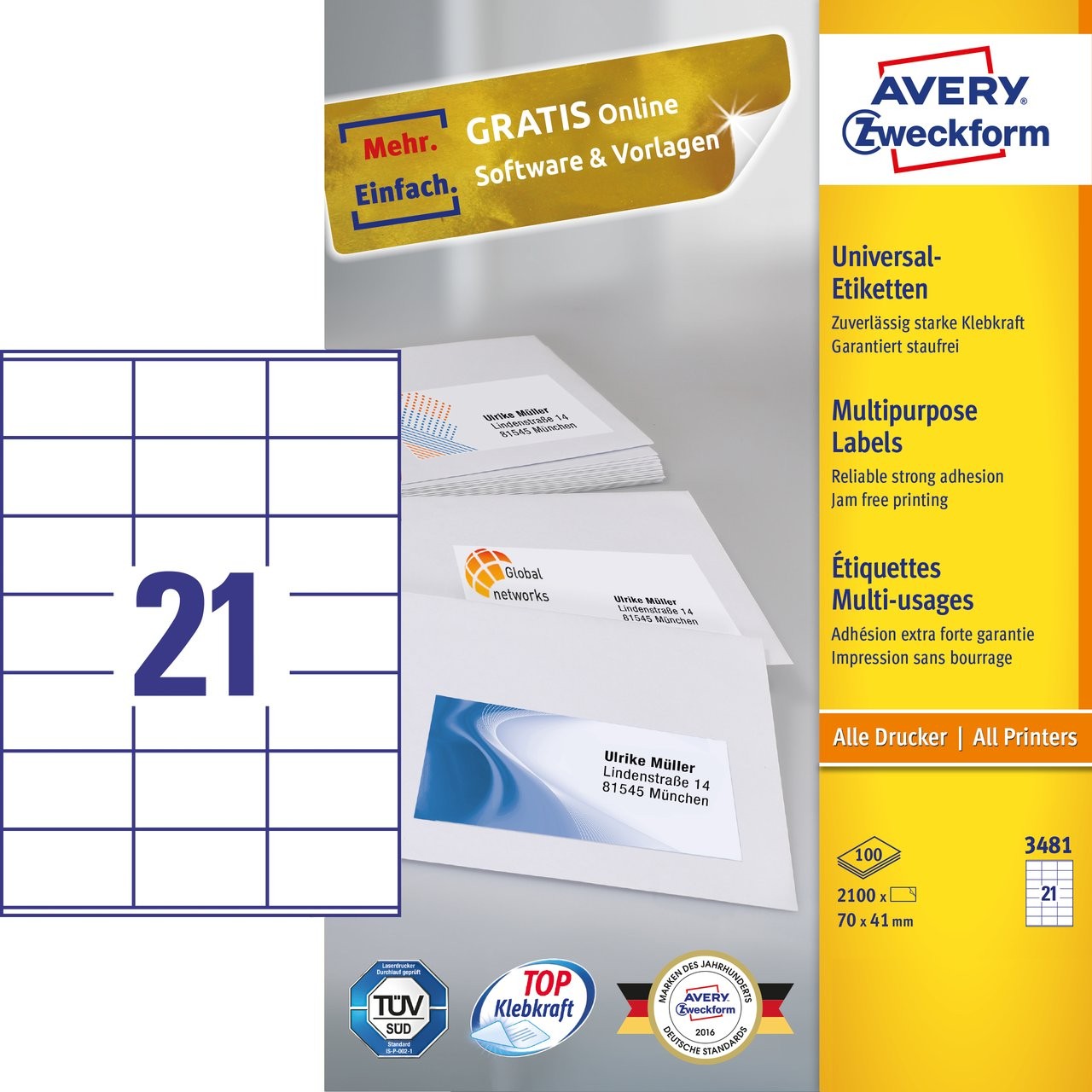 Multipurpose general use labels 3481 avery