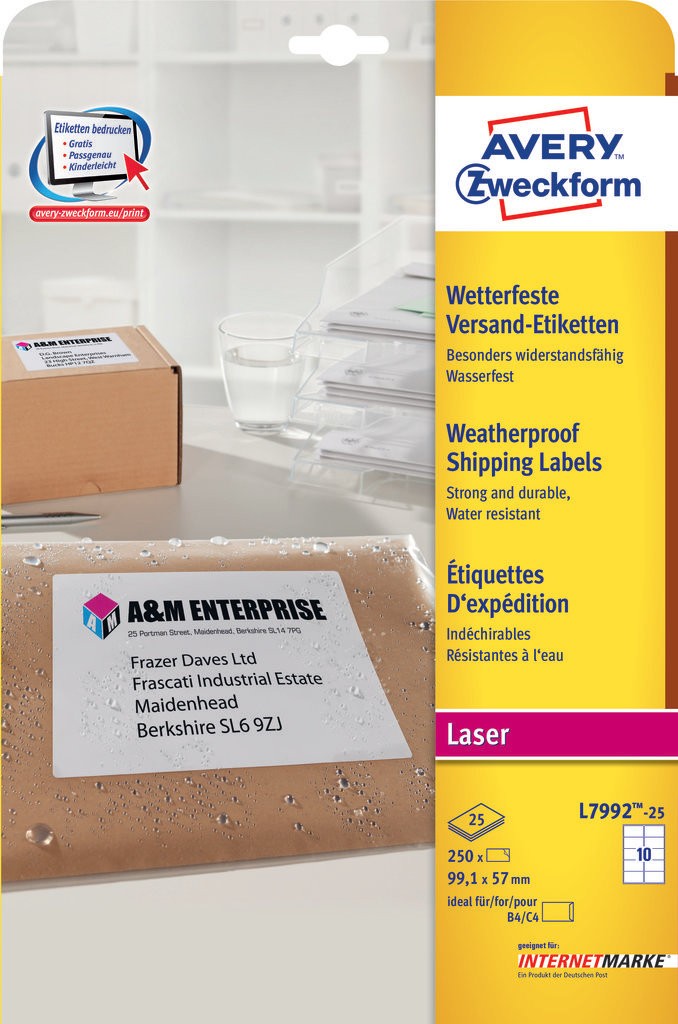 Avery weatherproof labels canada