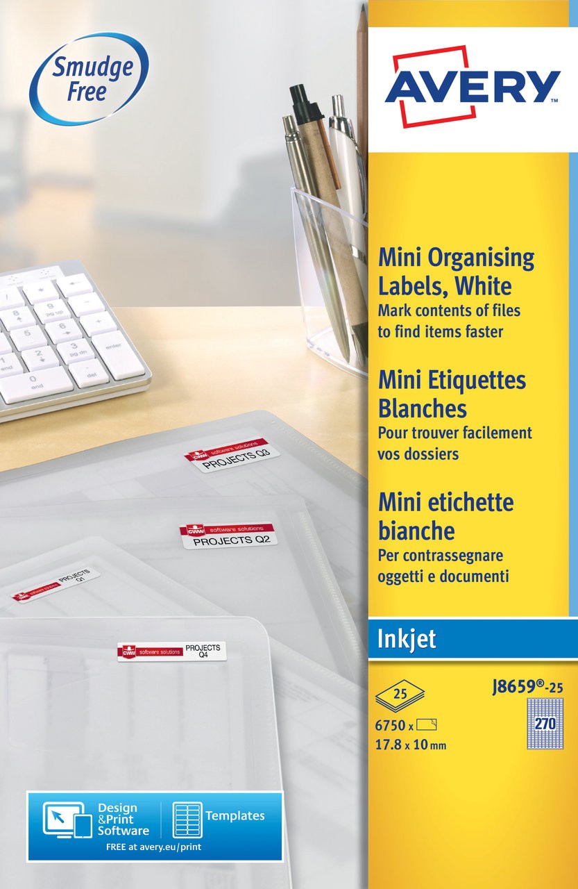 Mini Multipurpose Labels | J8659-25 | Avery