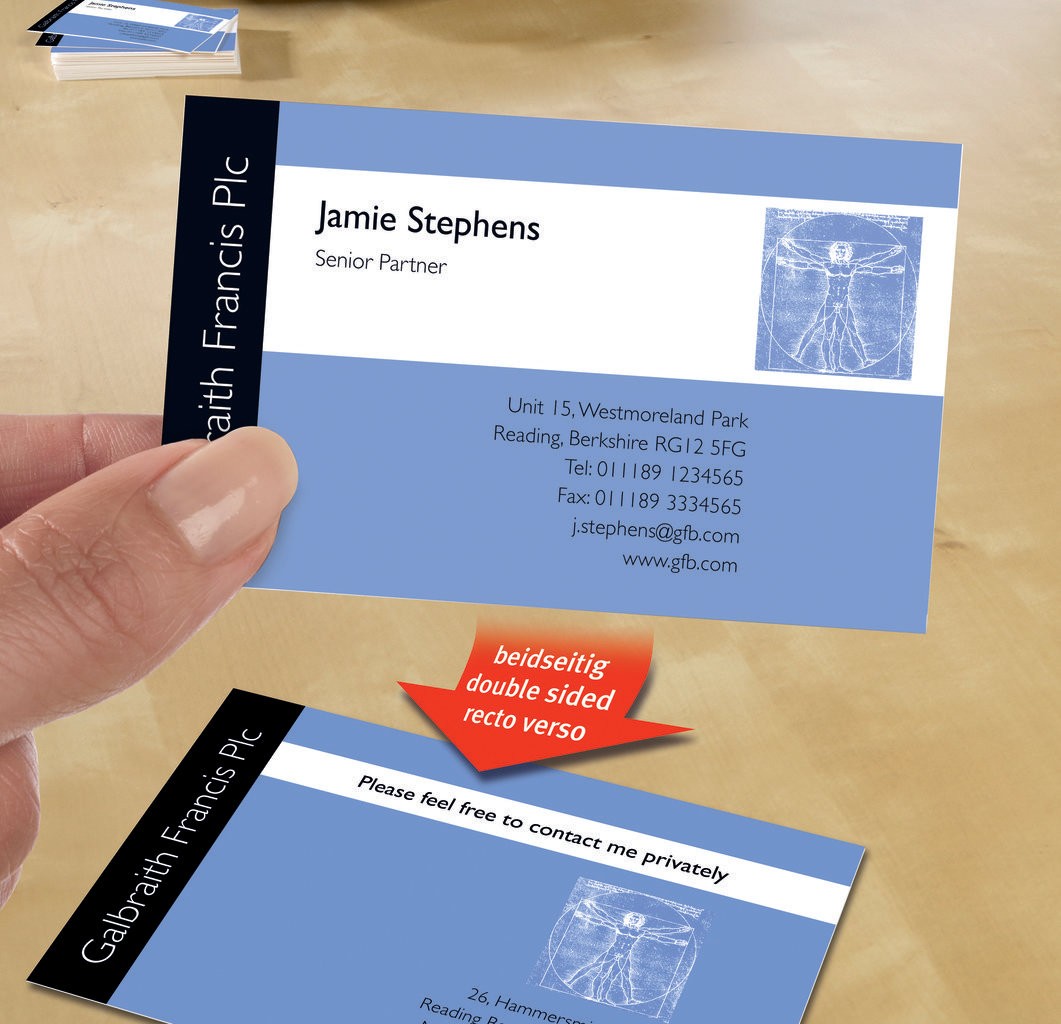 Avery Business Card / Business Card - Avery - A4 - Inkjet - Leathergrain IJ39 ... / Letterpress business card printing with 5 pantone colors!