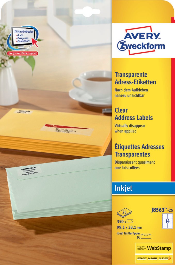 Avery address labels j8160