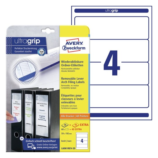 Lever Arch Filing Labels | Avery