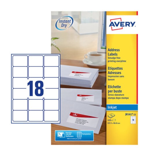 Address Labels | J8161-25 | Avery