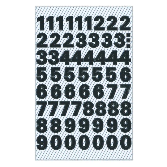 Number stickers, 3781