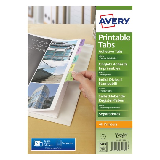 Printable Tabs | 5412501 | Avery