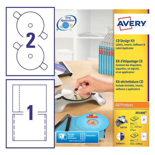 Cd Design Kit Ab1800 Avery