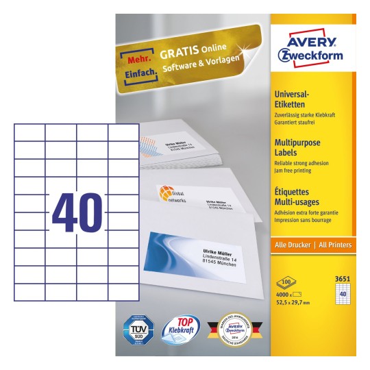Op labels 30005 template