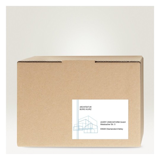 Zweckform 3325 Multipurpose Label - 1 1/2 x 15/16 Length - Rectangle - White - Paper - 18 / Sheet - 29 / Pack