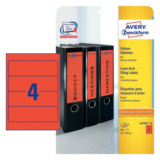 Lever Arch Filing Labels | Avery