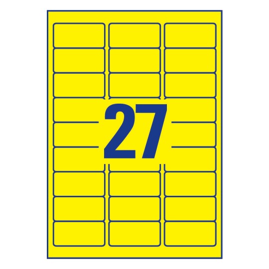 Labels in special colours L600425 Avery