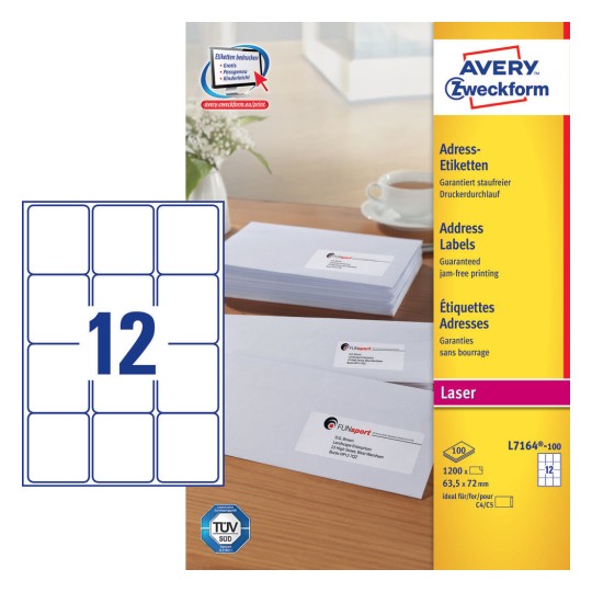 Multi-part forms | L7164-100 | Avery