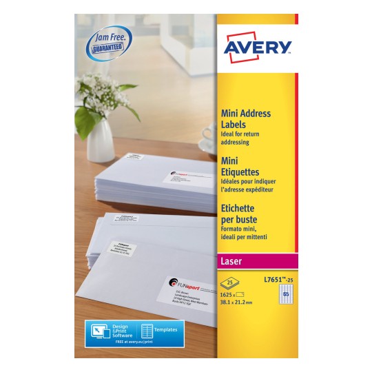 Mini Address Labels | L7651-25 | Avery