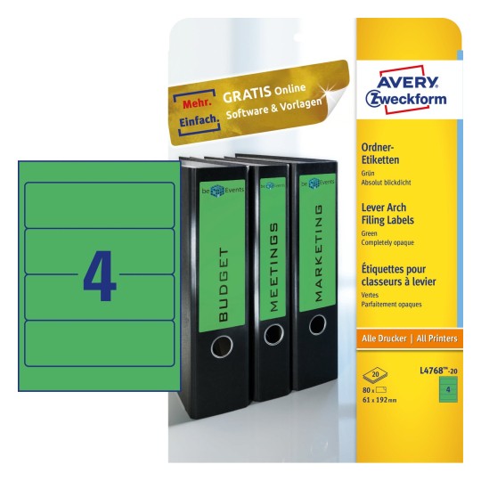 Lever Arch Filing Labels | Avery