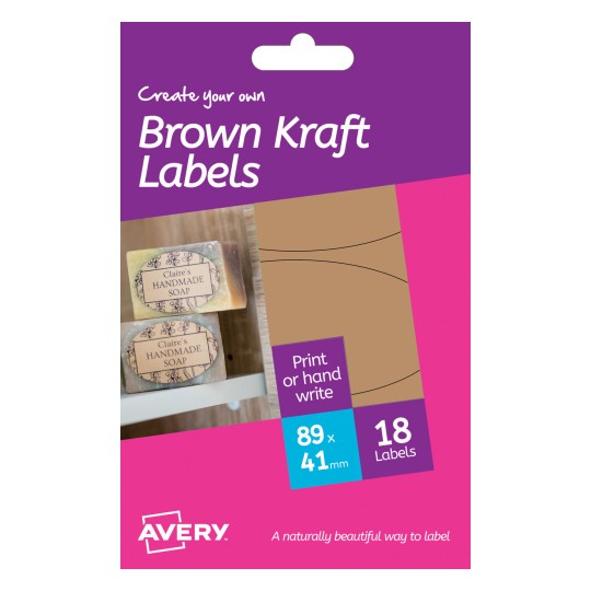 Brown Kraft Labels | HBK03 | Avery