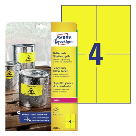 Heavy Duty Labels L613220 Avery