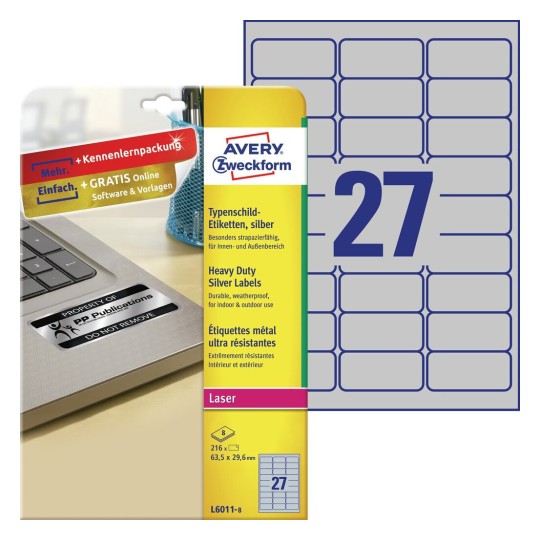 Heavy Duty Silver Labels | Avery