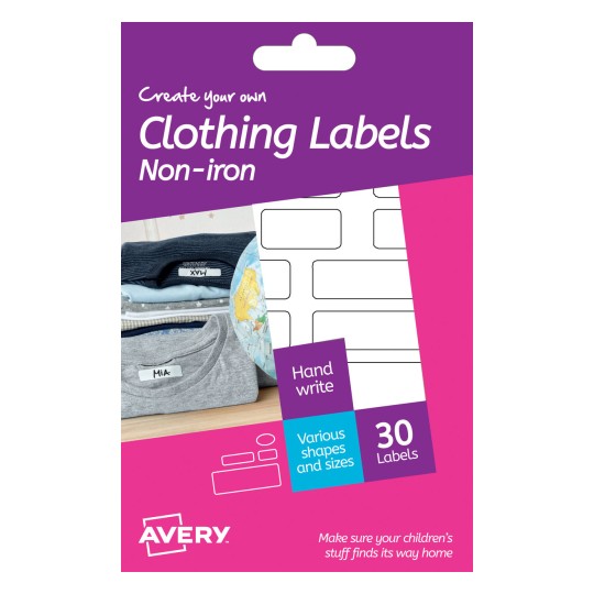 Non Ironing Clothing Labels | HNI01 | Avery
