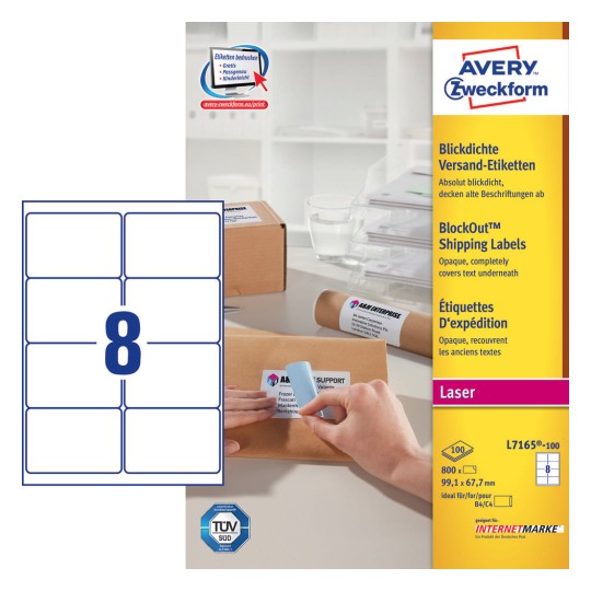 Parcel Labels | J8165-100 | Avery